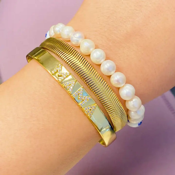 Ellison + Young Golden Mama Bangle Bracelet