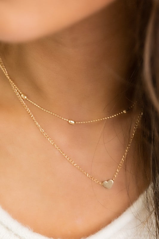 Heart Layering Choker Necklace