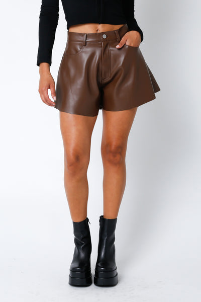 "Easy To Find" Leather Shorts