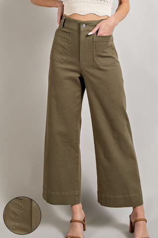 "Kierstyn" Soft Washed Wide Leg Pants