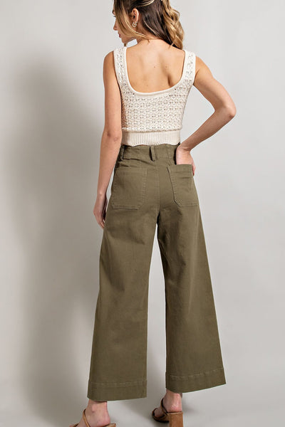 "Kierstyn" Soft Washed Wide Leg Pants