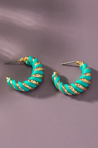 "Live Colorfully" Hoop Earrings