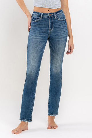 Vervet "Avery" High rise Slim Straight Jean