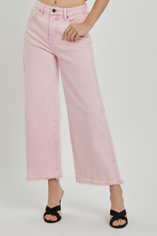 Risen "Barbie" High Rise Tummy Control Wide Leg Jeans