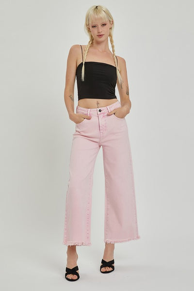 Risen "Barbie" High Rise Tummy Control Wide Leg Jeans