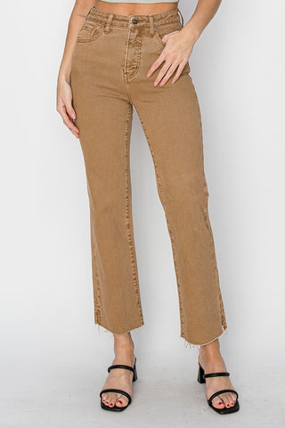 Risen "Cocoa" High Rise Jeans