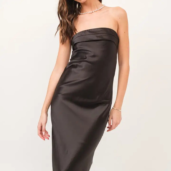 "You Are Mine" Strapless Maxi Dress