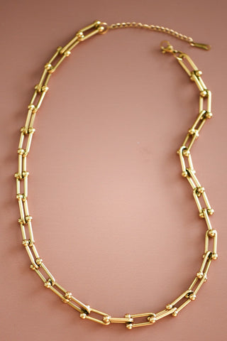 "Simple Vibes" 18K Gold Stainless Steel Necklace