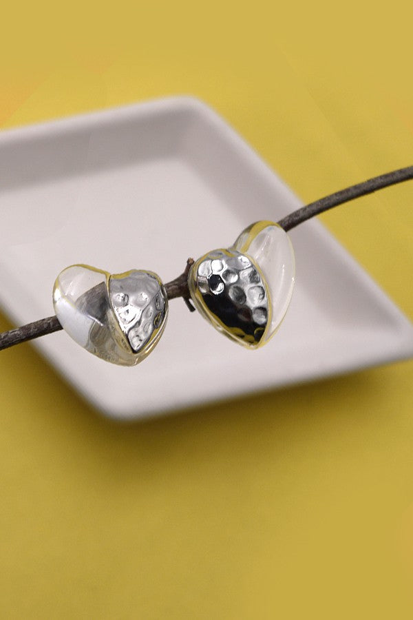 "Do Not Disturb" Heart Earrings