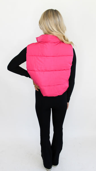 "Fall Festivities" Puffer Vest With Pockets