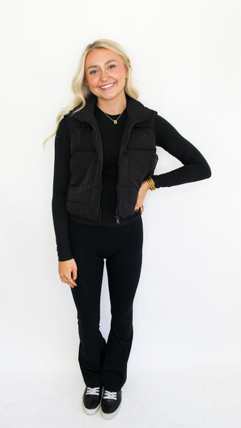 "Fall Festivities" Puffer Vest With Pockets