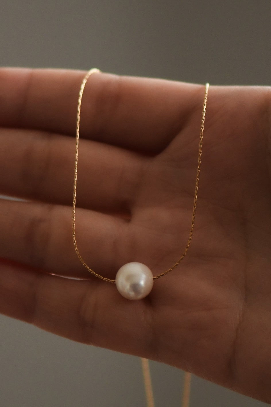 "To The Point" 18K Gold Stainless Steel Pearl Necklace