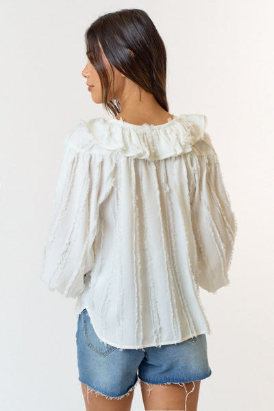 "Living In Luxury" Tassel Drawstring Strap Top