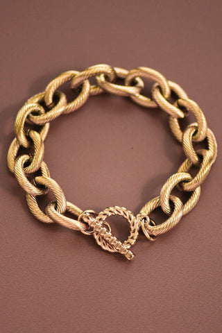 "Faith In Us" 18K Chunky Chain Link Bracelet