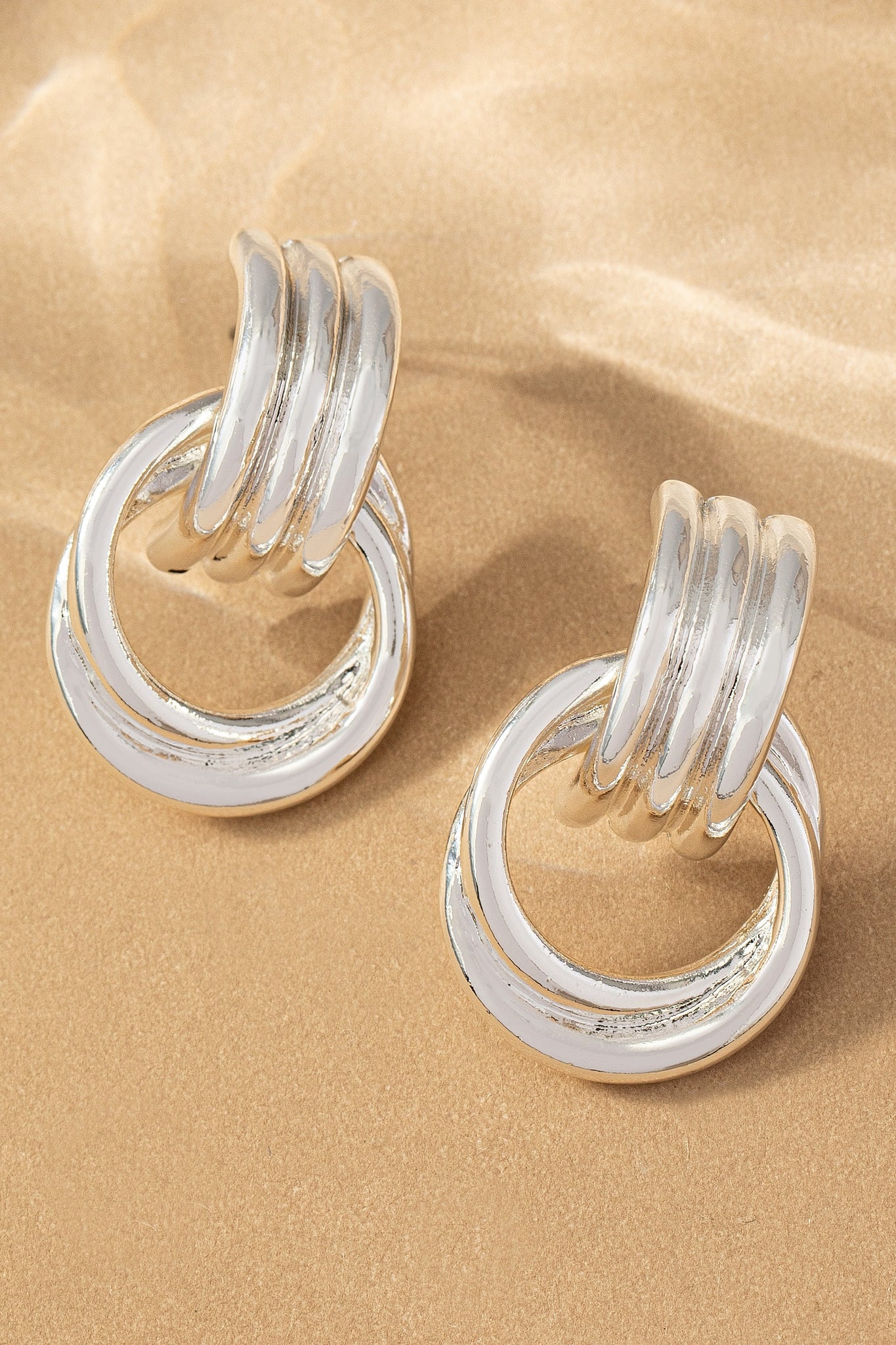 "Love Me Forever" Intertwined Hoop Earrings