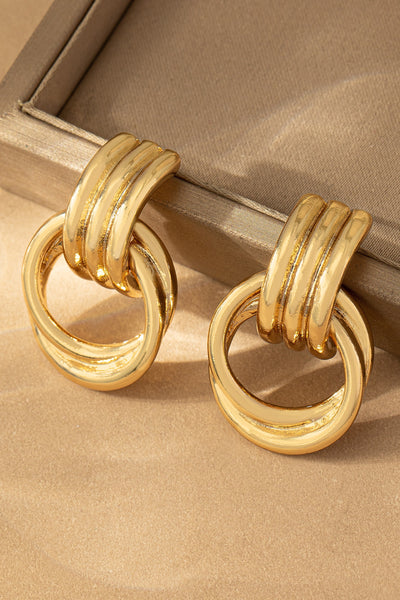 "Love Me Forever" Intertwined Hoop Earrings