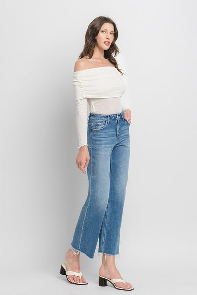 Vervet "Leslie" High Rise Ankle Dad Jeans