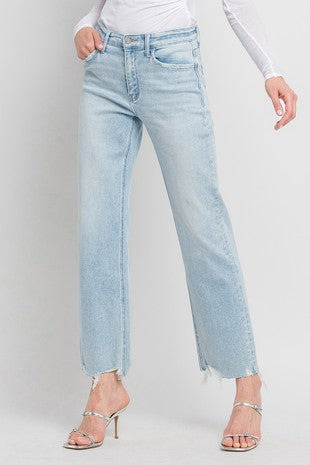 Vervet "Raven" High Rise Slim Wide Jeans