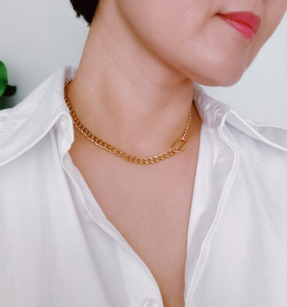 "For A Moment" Golden Luxe Chain Necklace