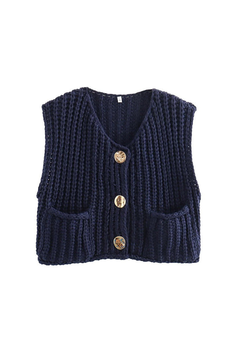 "Can't Stop Me Now" Knitted Sweater Vest