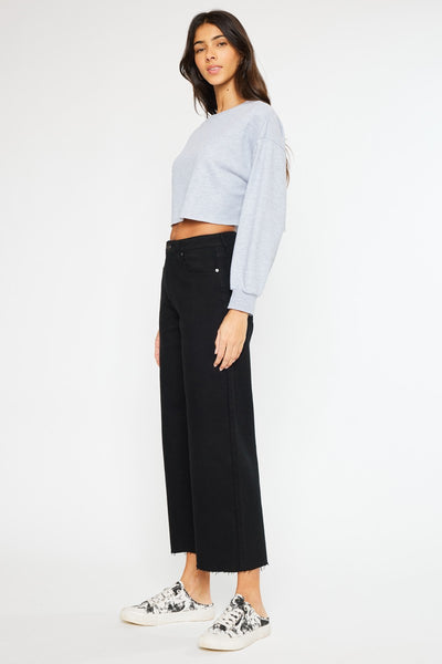 KanCan "Becca" High Rise Crop Wide Leg Jeans