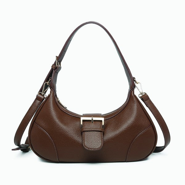 "Madrid" Buckle Shaped Shoulder Bag/Crossbody