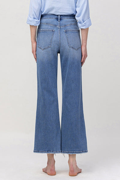 Flying Monkey "Siara" Super High Rise Vintage Ankle Flare Jeans