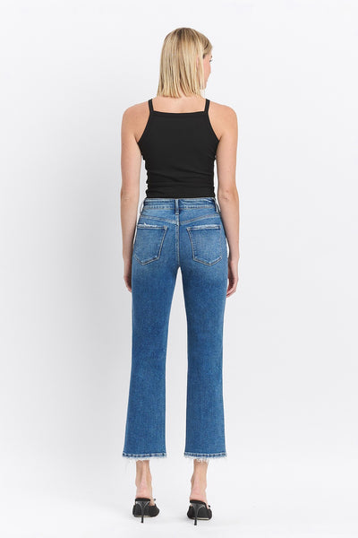 Vervet "Fiona" High Rise Ankle Straight Jean