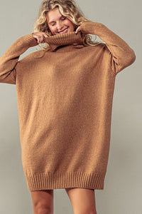 "Imagine That" Thick Turtleneck Knit Sweater Top