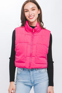 "Fall Festivities" Puffer Vest With Pockets