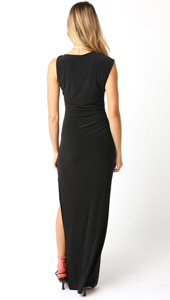 "Take It Back" Sleeveless Side Slit Maxi Dress