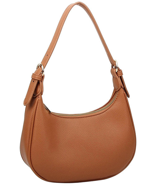 "Shay" Faux Leather Textured Shoulder Bag