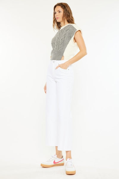 KanCan "Leann" High Rise Crop Wide Leg Jeans