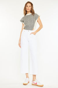 KanCan "Leann" High Rise Crop Wide Leg Jeans