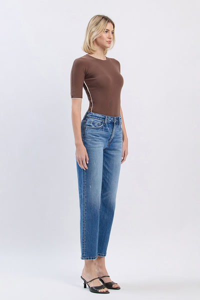 Vervet "Emmie" High Rise Mild Barrel Leg Jean