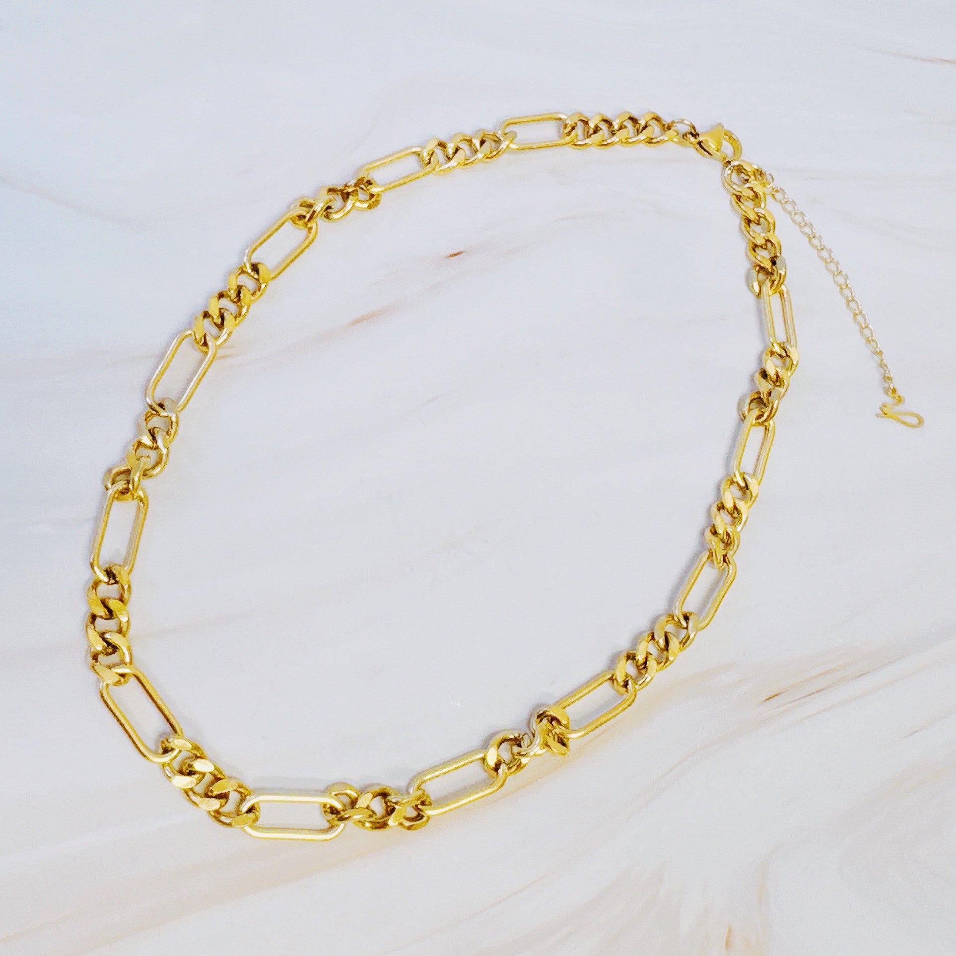 "Hold Me Forever" Gold Chain Necklace