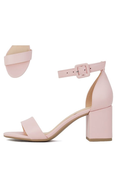 "Cake" Block High Heel