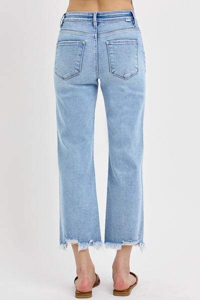 Risen "Emma" Mid Rise Crop Straight Jean