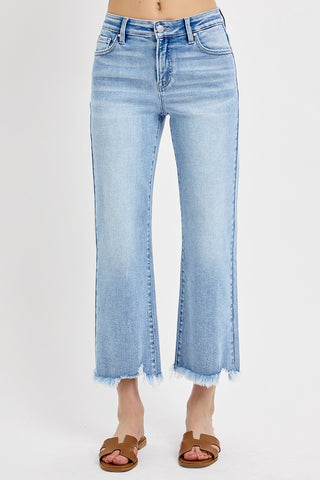 Risen "Emma" Mid Rise Crop Straight Jean