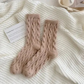 "Warm And Cozy" Thick Plush Pattern Socks