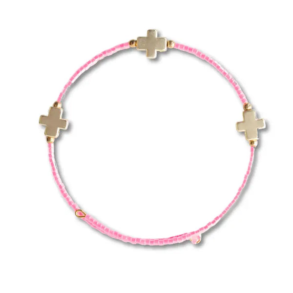 Forever Faithful Cross Bangle Bracelet