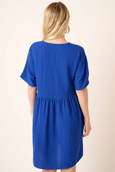 "Shopping Day" Dolman Sleeve Babydoll Dress