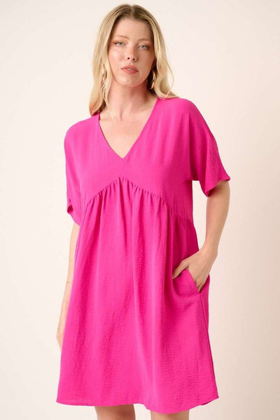 "Shopping Day" Dolman Sleeve Babydoll Dress