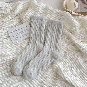 "Warm And Cozy" Thick Plush Pattern Socks