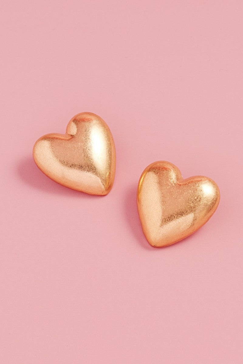 "In The Name Of Love" Heart Shaped Valentines Day Earrings