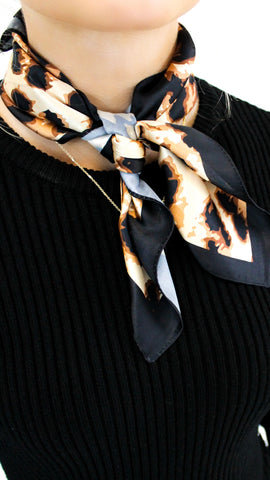 "Heart On The Line" Leopard Print Scarf