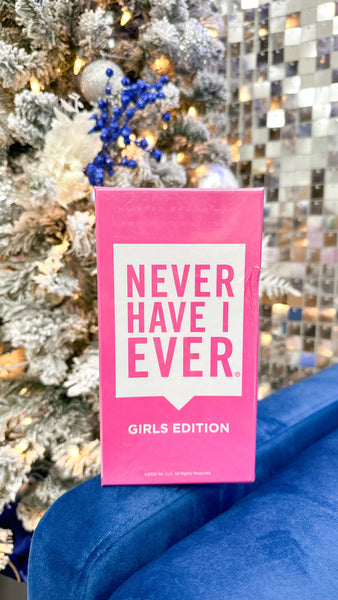 "Never Have I Ever" Girls And Bachelorette Party Card Game