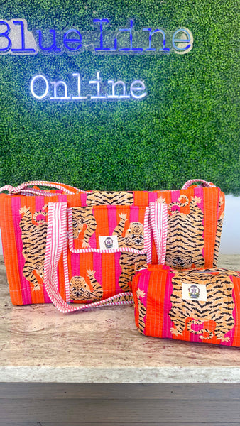 "Eye of the Tiger" Quilted Bags