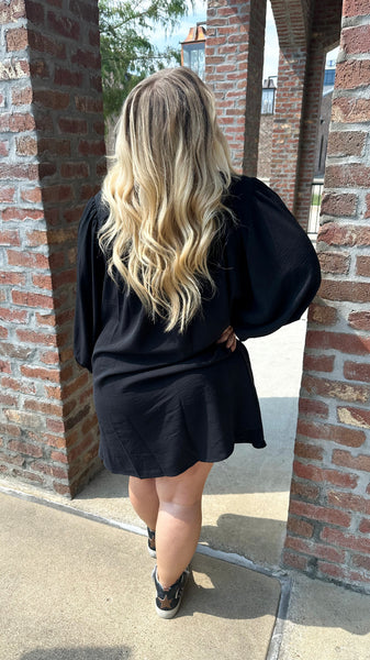 A New Opportunity Oversized Button Down Mini Dress