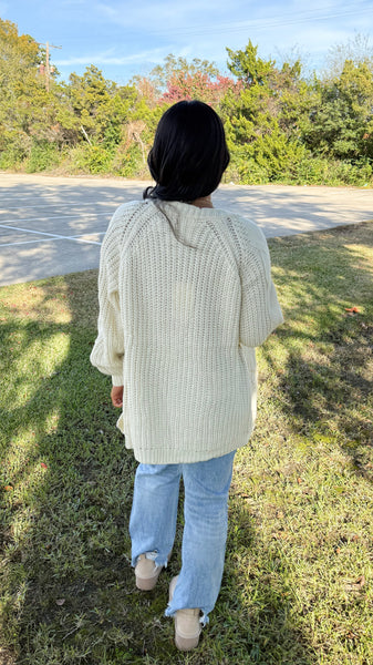 "Bundle Up Tight" Cable Knit Cardigan